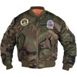 Mil-Tec bunda dětská MA1 woodland – Zboží Dáma
