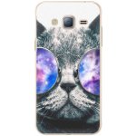 Pouzdro iSaprio Galaxy Cat Samsung Galaxy J3 2016 – Zboží Mobilmania