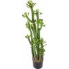 Květina Luxusní umělý kaktus EUPHORBIA KAKTUS S KVĚTINÁČEM, 118 cm
