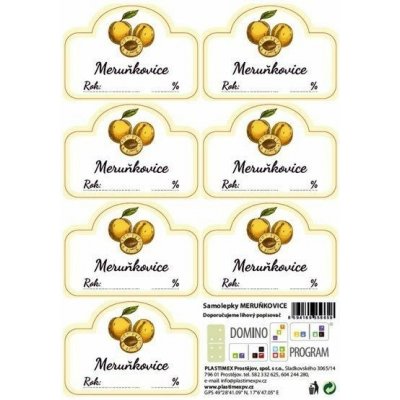 Etikety samolepicí Meruňkovice 7 ks – Zbozi.Blesk.cz
