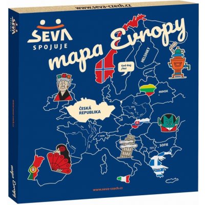 SEVA Mapa Evropy – Zboží Dáma