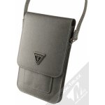 Pouzdro Guess PU Saffiano Triangle Logo Phone Bag šedé – Zboží Mobilmania