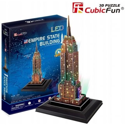 CubicFun 3D puzzle svítící Empire State Building 38 ks – Zbozi.Blesk.cz