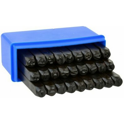 GEKO Razicí matrice písmen - raznice, 6 mm, sada 27 kusů G01812 – Zboží Dáma