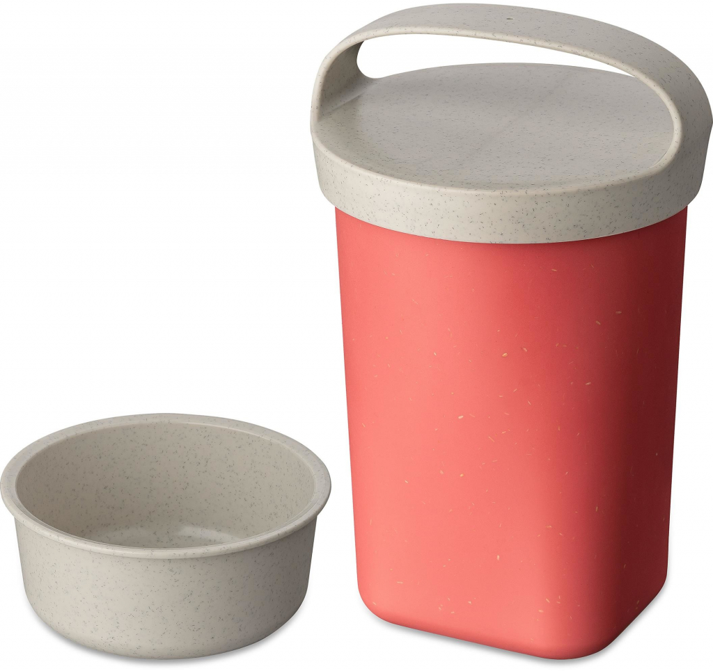 Koziol Buddy Termoska na jídlo béžová odstíny červené 700 ml