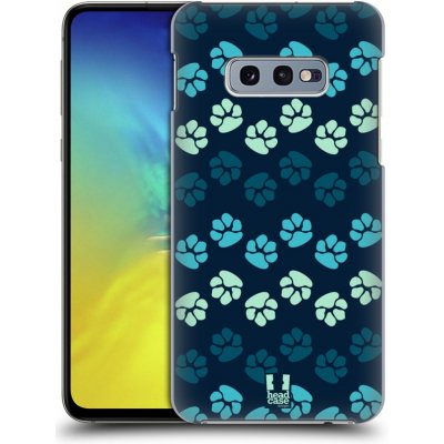 Pouzdro Head Case Samsung Galaxy S10e TLAPKY MODRÉ – Zboží Mobilmania