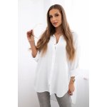 Fashionweek košilová halenka z lehké a příjemné bavlny K65622 bílá – Hledejceny.cz