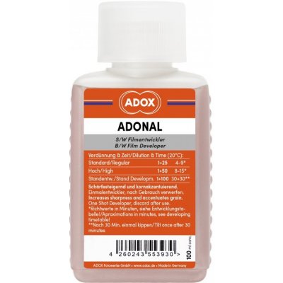 Adox Rodinal/Adonal 100 ml negativní vývojka – Zboží Živě