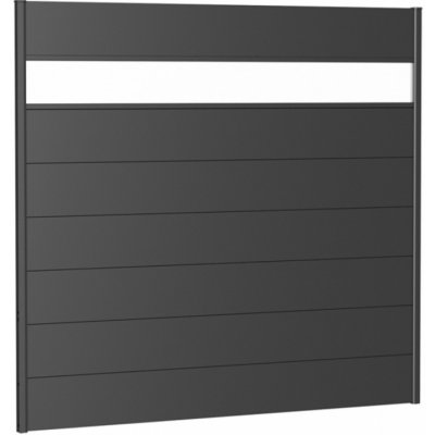 Biohort Stěnové panely pro ochranu soukromí s akrylovým sklem Akryl s akrylovým sklem, vel. 135 x 150, stříbrná metalíza – Zboží Mobilmania