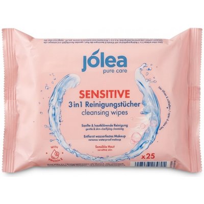 Jolea Sensitive čisticí ubrousky na pleť 3v1 25 ks – Hledejceny.cz