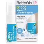 BetterYou Dlux Daily Vitamin D 1000 IU Oral Spray Natural Peppermint 15 ml – Hledejceny.cz