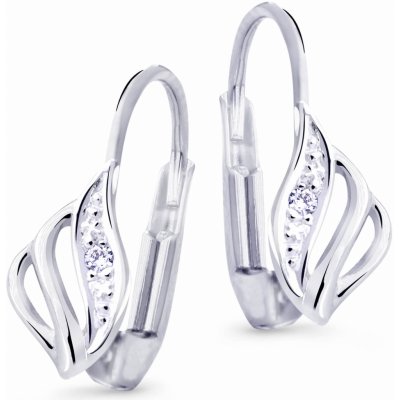 Cutie Diamonds Luxusní náušnice z bílého zlata s brilianty DZ8024-L-55-00-X-2 – Hledejceny.cz