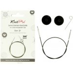 KnitPro lanko otočné černé 28cm (celková délka 50cm) – Zboží Mobilmania