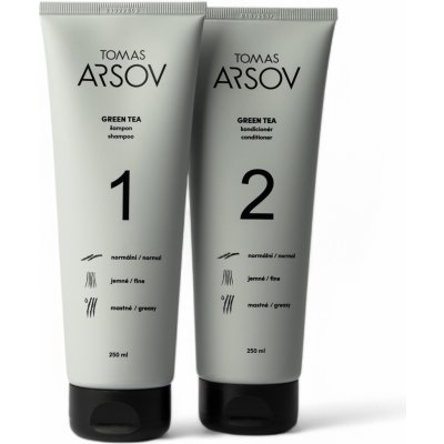 Tomas Arsov Green Tea šampon 250 ml + kondicionér 250 ml dárková sada – Zboží Dáma