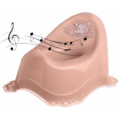 Maltex Protiskluzový nočník zebra růžový – Zboží Dáma