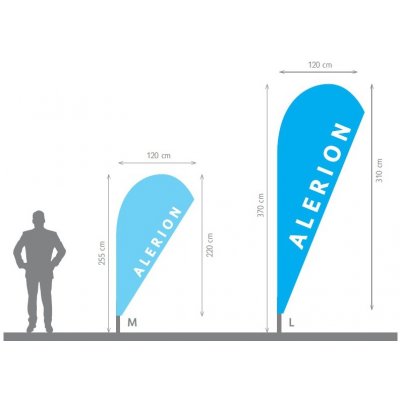 Beachflag, tvar kapka Alerion – Hledejceny.cz