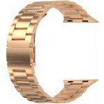 SWISSTEN ŘEMÍNEK PRO APPLE WATCH KOVOVÝ 42/44/45 mm RŮŽOVO ZLATÝ 46000313 – Zboží Živě