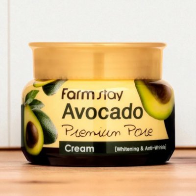 FARM STAY - Avocado Premium Pore Cream - Krém na obličej s avokádovým olejem 100 ml – Zboží Dáma