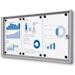Jansen Display Interiérová informační vitrína Economy 3 x A4 – Zboží Živě