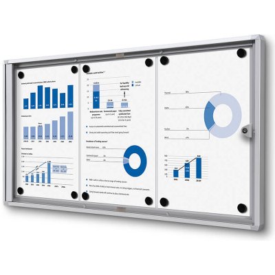 Jansen Display Interiérová informační vitrína Economy 3 x A4 – Zboží Živě