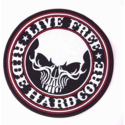 Motorkářská nášivka Live Free Hardcore.NAS7100614 – Hledejceny.cz