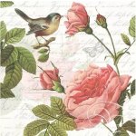 Ubrousek 33x33cm RŮŽE – HobbyKompas.cz