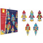 Janod Atelier Sada Mini Origami papírové skládačky Rakety od 7 let – Zboží Dáma