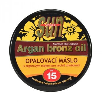 SunVital Argan Bronz Oil opalovací máslo SPF15 200 ml