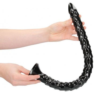 Shots Ouch! Scaled Anal Snake 20″ / 50 cm, černé anální dildo s přísavkou 54,5 x 3,4 cm – Hledejceny.cz