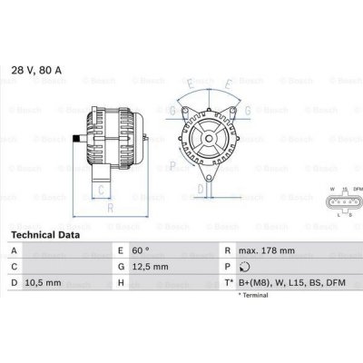 Alternátor BOSCH 0 986 047 420 (0986047420) – Zbozi.Blesk.cz