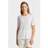 Dámská Trička GANT REL DRAPED SS T-SHIRT bílá