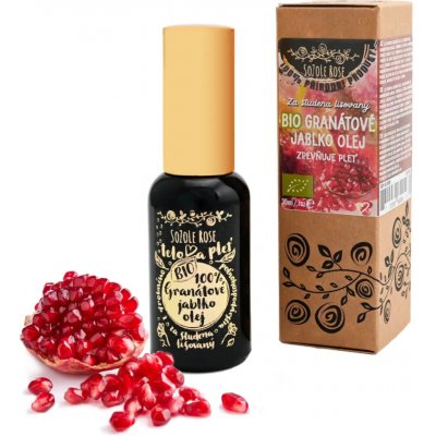 SoZoLe Rose BIO olej Granátové jablko za studena lisovaný 30 ml – Zboží Mobilmania