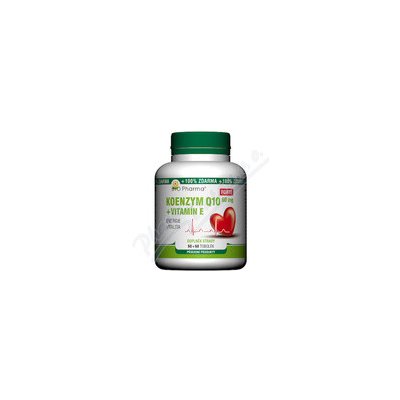 BIO PRODUCTS Koenzym Q10 Forte 60mg+Vit.E tob.60+60 Bio-Pharma