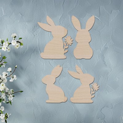 dřevo života Sada velikonočních zajíčků 5,6x7cm – Hledejceny.cz