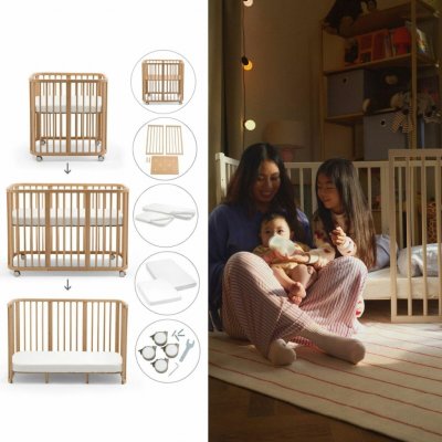 Stokke Night Rostoucí postýlka 3v1 s příslušentvím Natural – Zboží Mobilmania
