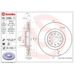 Brzdový kotouč BREMBO 09.C306.11 | Zboží Auto