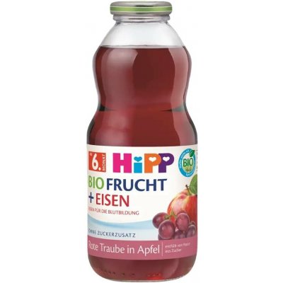 HiPP BIO ovocný nektar s jablkem a červenými hrozny 500 ml – Zboží Dáma
