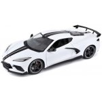 Maisto 2020 Chevrolet Corvette Stingray Coupe bílá 1:18 – Sleviste.cz