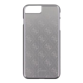 Pouzdro Guess 4G Aluminium iPhone 7 Plus stříbrné