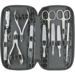 Globos Dámská kožená manikúra s nůžkami Solingen 1175-89 černá kroko – Hledejceny.cz