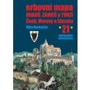 Kniha Erbovní mapa hradů, zámků a tvrzí Čech, Moravy a Slezska 21 - Mysliveček Milan
