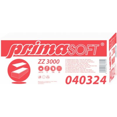 PrimaSoft Z-Z, 2 vrstvy, bílé, 24 x 21 cm, 3000 ks, ALF-010059 – Zboží Dáma