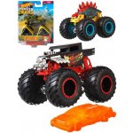 Mattel Hot Wheels Auto Monster Trucks Kaskadérské kousky set s vrakem kov – Zboží Dáma