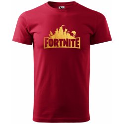 Sablio tričko s potiskem Fortnite Pevnost Desert červené