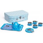 Bigjigs Toys čajový set v kufříku modrý puntíkovaný – Zboží Dáma Bigjigs Toys čajový set v kufříku modrý puntíkovaný – Zboží Dáma
