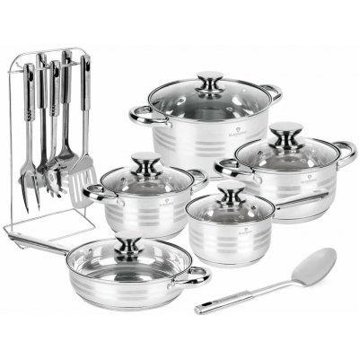 BLAUMANN Sada nádobí nerez 17 ks Jumbo Gourmet Line BL-4119 – Zboží Mobilmania