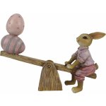 Velikonoční dekorace králíčka s vajíčky na houpačce 16*3*12 cm – Hledejceny.cz