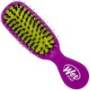 Hřeben a kartáč na vlasy Wet Brush Mini Shine Enhancer Fialový kompaktní kartáč s kančími štětinami, leští a vyhlazuje