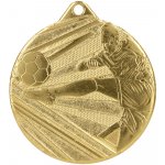 Designová kovová medaile Fotbal Zlatá 5 cm – Zboží Mobilmania