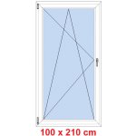 Soft Balkonové dveře otevíravé a sklopné Černá krupička/Černá krupička levé 100 x 210 cm – Hledejceny.cz